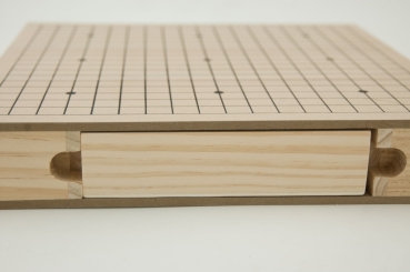 Preview: Go-Holzbox mit Schubladen, Buchenfurnier